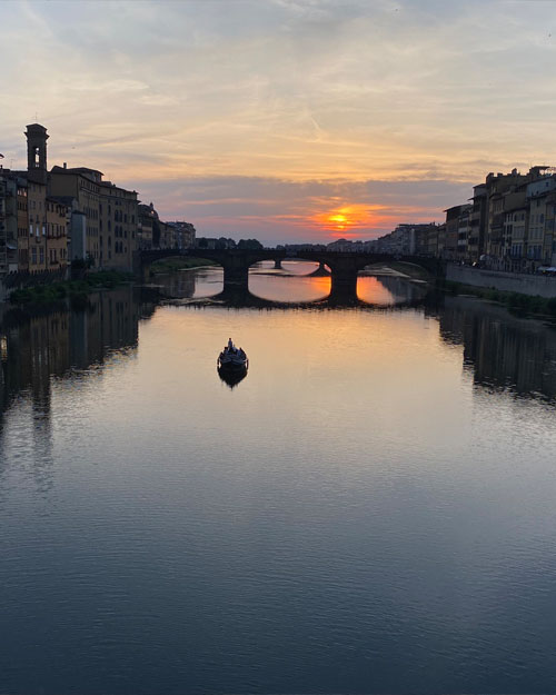 canal in Florence, Italy