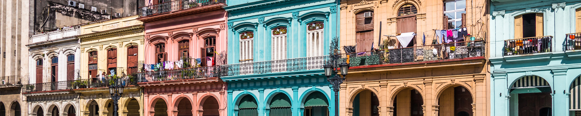 colorful houses in Cuba
